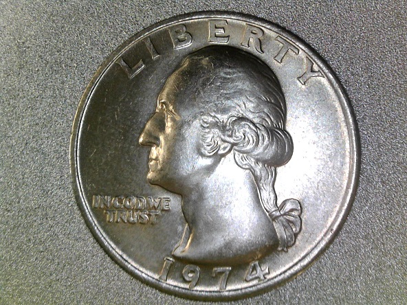 1974-P-Washington-Quarter-Posable-New-DDO-?